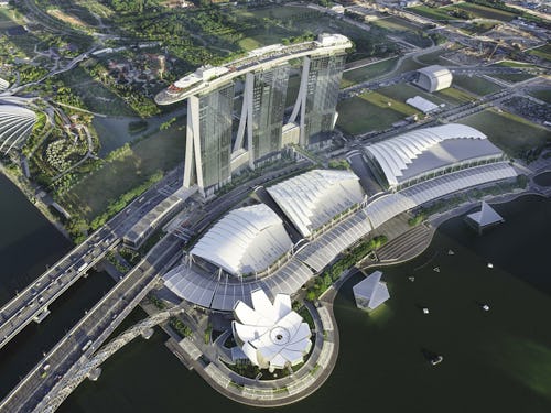 The Floating Sphere in Front of Marina Bay Sands Has Been Revealed